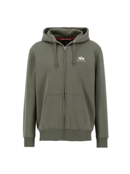 ALPHA INDUSTRIES Džemperis alyvuogių / balta žalia