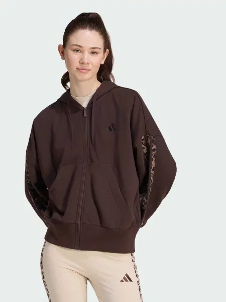 Кофта adidas 3 Stripes комбінований верх коричневий