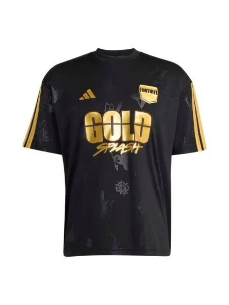 ADIDAS SPORTSWEAR Tricou funcțional X Fortnite auriu / gri metalic negru