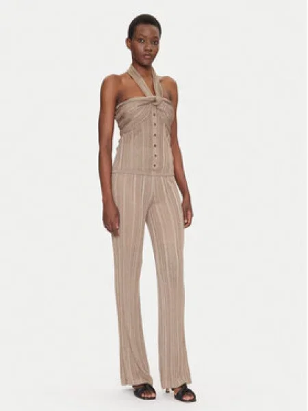 Marciano Guess Kalhoty z materiálu béžová