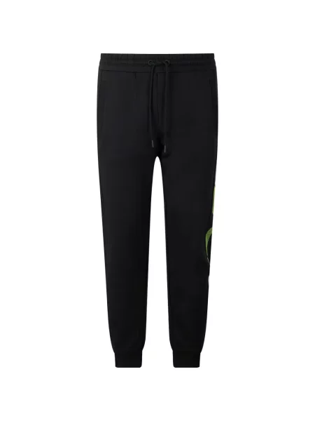 Pantaloni Paul & Shark cu imagine alergare negru