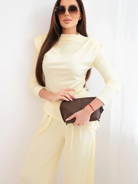 Bluză Kesi Włoski cu picior lat galben