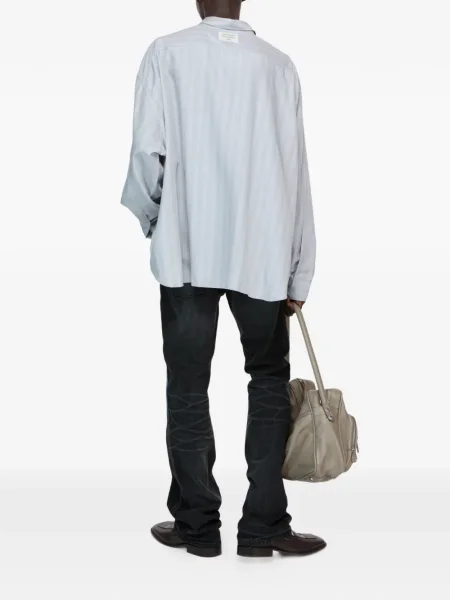 Cămașă Acne Studios cu dungi gri