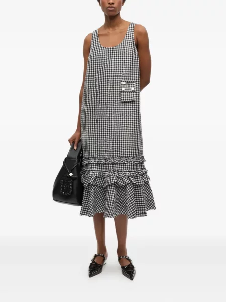 Rochie Ganni cu imagine de costum negru