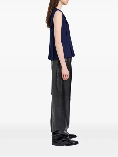 Плисиран топ Proenza Schouler White Label бяло