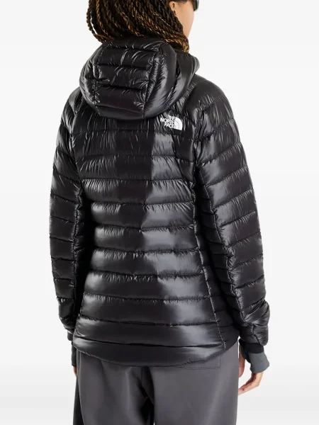 Geacă cu puf The North Face cu glugă negru