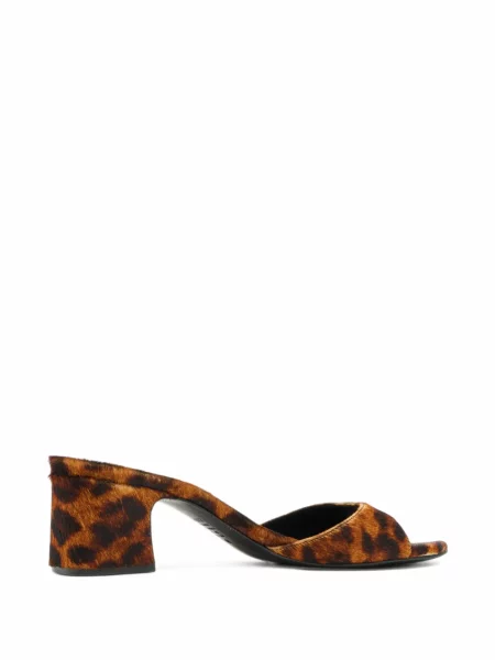 Sandale Schutz cu imagine cu model leopard maro