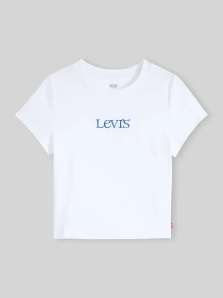 T-shirt o kroju regular fit z mieszanki bawełny Levi's biała