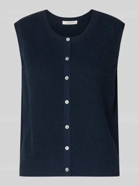 Sweter z dzianiny z dekoltem w serek Christian Berg Woman