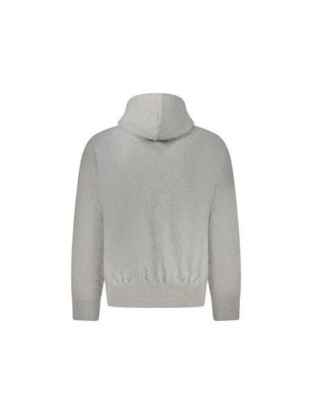 Mikina s kapucňou Calvin Klein s kapucňou sivá