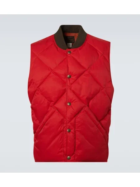 Vestă Rrl din țesătură twill roșu