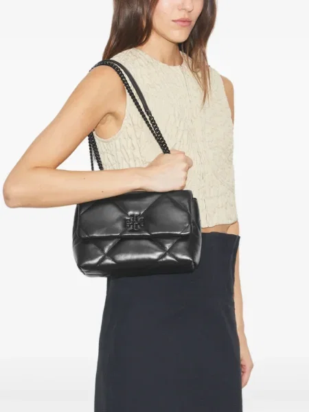 Geanta de piele Tory Burch din piele negru