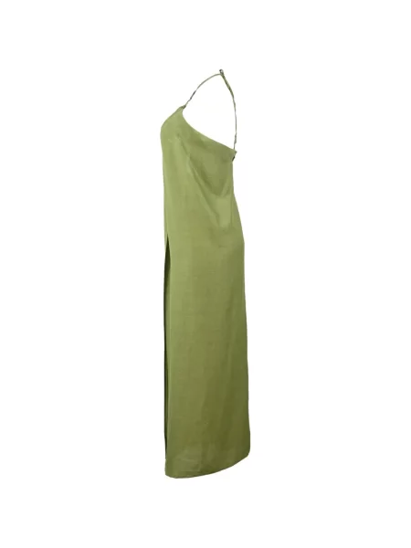 Top Cult Gaia cu gât halter verde