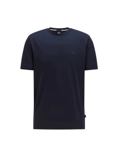 T-shirt z bawełny model ‘Thompson’ Boss niebieska