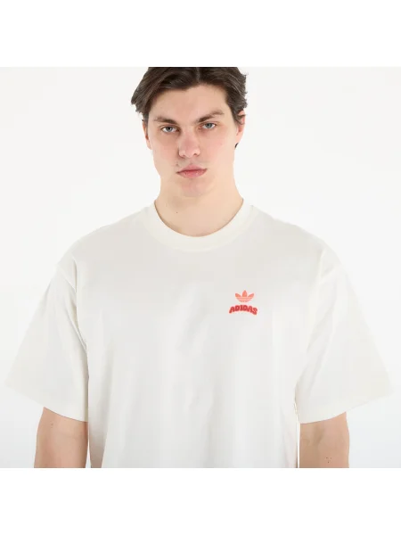 Grafika tričko Adidas Originals biela