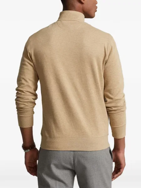 Scurt șapcă Polo Ralph Lauren cu broderie din jerseu maro