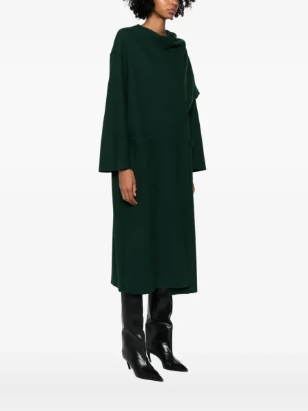 Palton Niu' drapat verde