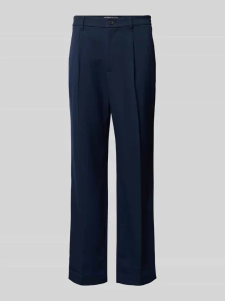 Chinosy o luźnym kroju z dodatkiem Tom Tailor Denim granatowe
