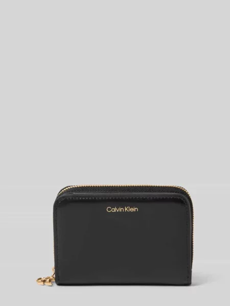 Calvin Klein Portfel Ck Medium Flap Zip Around czarny