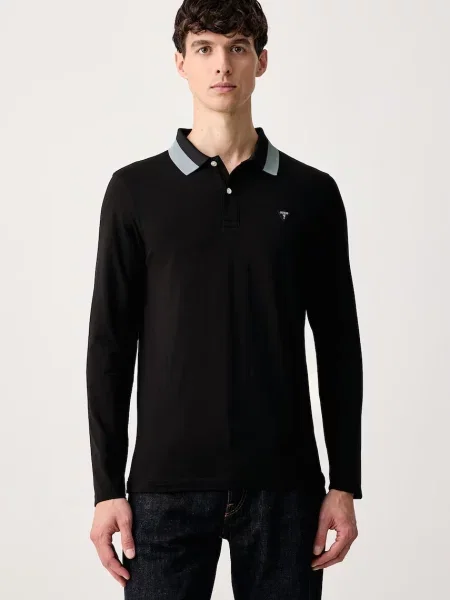 Tricou cu mânecă lungă Guess negru