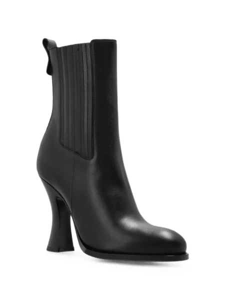 Cizme scurte Burberry din piele negru