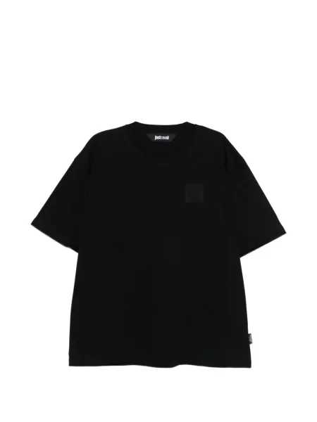 Tricou Just Cavalli cu autograf negru