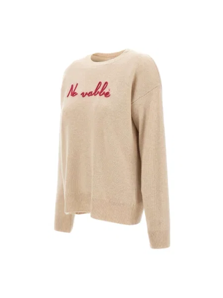 Sweter Mc2 Saint Barth wełniany beżowy