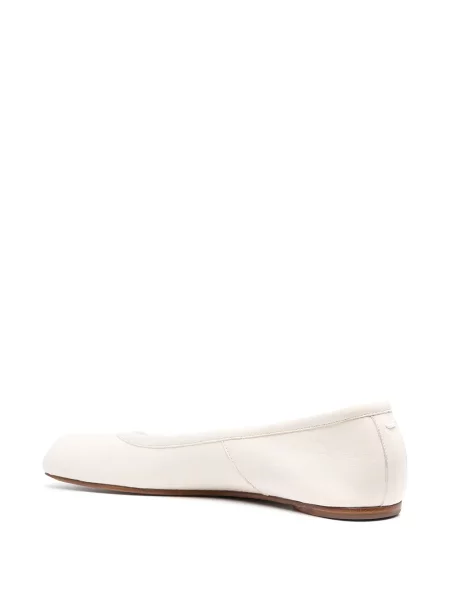 Balerinki Maison Margiela skórzane białe
