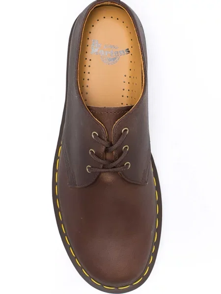 Шкіряні туфлі Dr. Martens коричневий