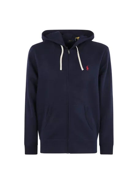 Bluza rozpinana Polo Ralph Lauren polarowa z logo granatowa