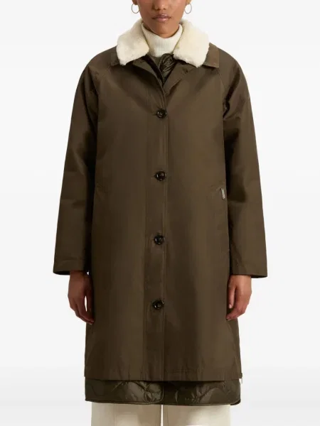 Palton de blană Woolrich verde