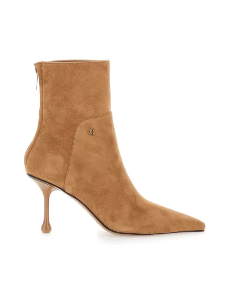 Botki Jimmy Choo zamszowe beżowe