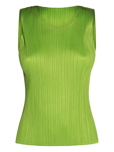 Top Pleats Please Issey Miyake plisat verde