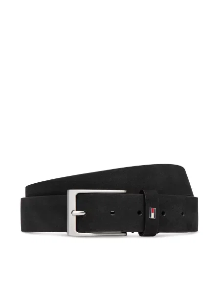 Remen Tommy Hilfiger Layton Nubuck crna