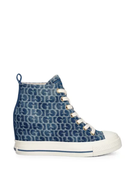 Sneakerși Guess cu imagine albastru