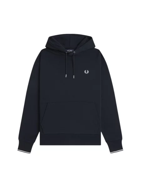 Bluza z kapturem Fred Perry z kapturem niebieska