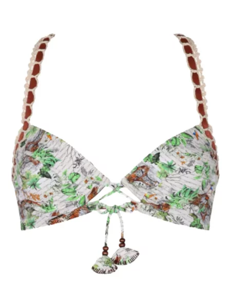 Bikini Del Maar z nadrukiem biały