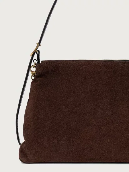 Zadig&Voltaire Válltáska Jim | hasított bőr barna