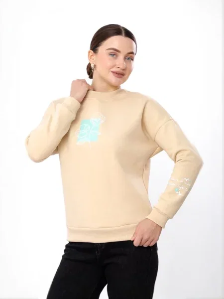 Світшот Носи своє бавовна/поліестер бежевий