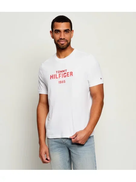 Tommy Hilfiger Tricou Brand Love Stack alb