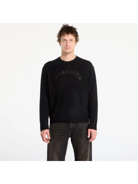 Пуловер от алпака AllSaints CURV черно