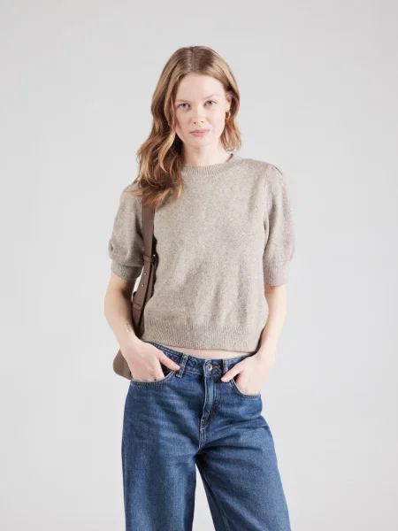 VERO MODA Pulover VMDOFFY pegasto siva
