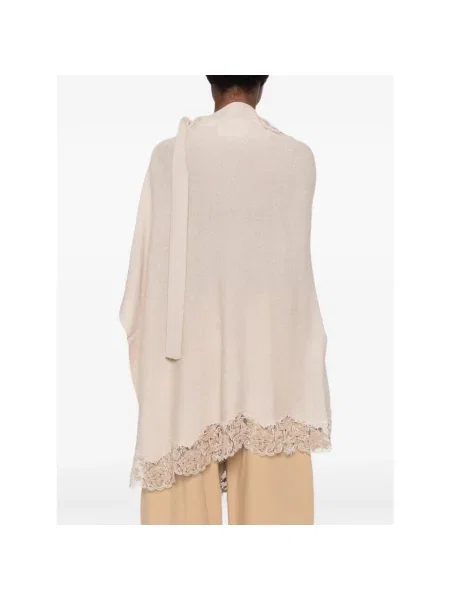Dzianinowy sweter Ermanno Scervino beżowy