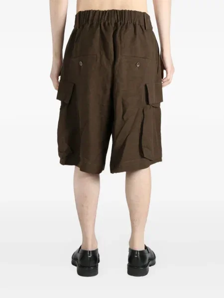 Pantaloni scurți cargo Uma Wang maro