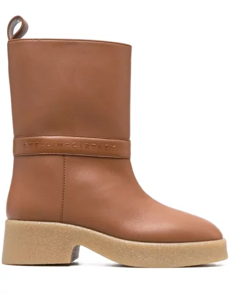 Cizme scurte Stella Mccartney maro