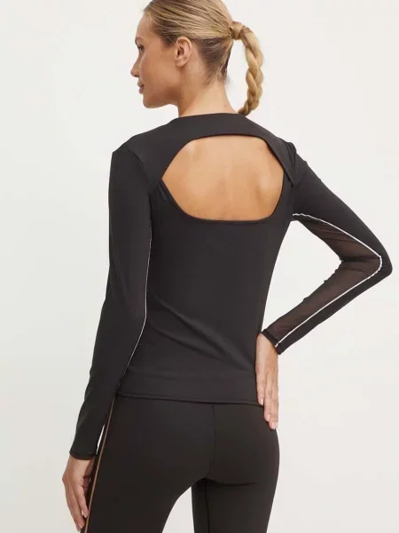 Tričko s dlouhým rukávem BOSS černá