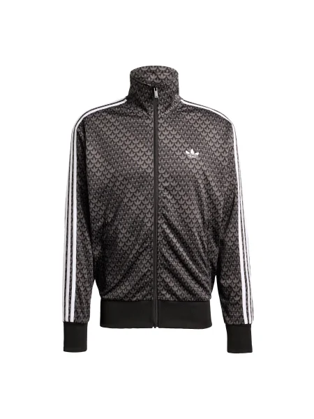 ADIDAS ORIGINALS Hanorac Firebird gri taupe / negru alb