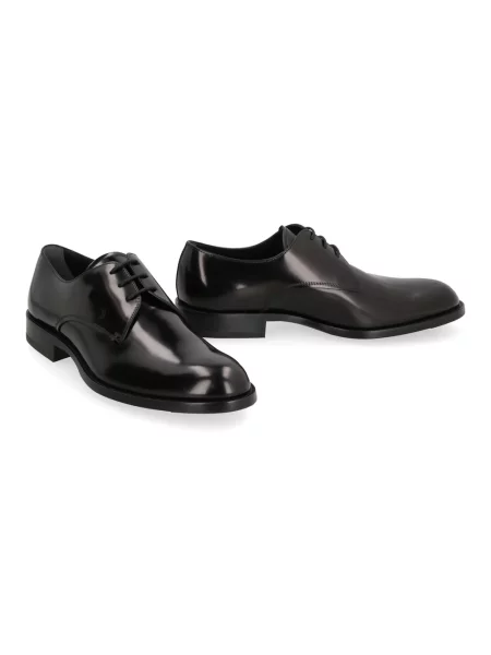 Derby Tod's sznurowany skórzany czarny