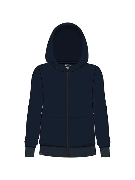 Klasyczna bluza z kapturem zapinana na Superdry Essential niebieska