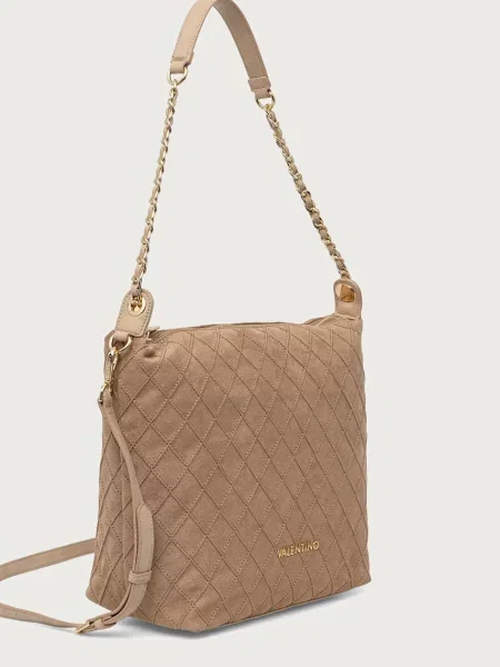 Valentino Bags kabelka dámska z imitácie semišu MAKENA béžová
